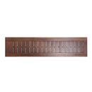 Acacia Wood Outdoor Bench With Beautiful Slat Paneling - Dark Brown