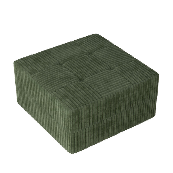 Modern Minimalist Ottoman Sofa Compressed Sectional Corduroy Couch Sleeper