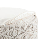 Coates - Round Macrame Pouf - Natural