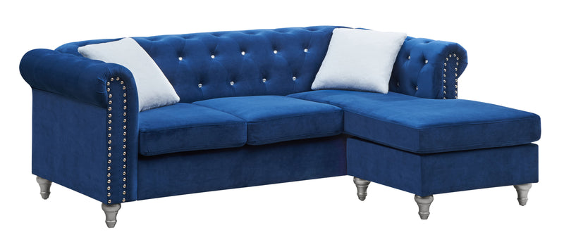 Raisa - G861B-SCH Sofa Chaise - Blue