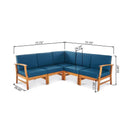 Perla - 5 Pieces Sofa Set