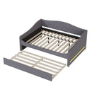 Upholstered Daybed With Light And Trundle