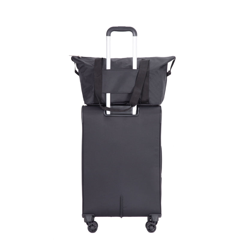 3 Piece Luggage Sets, Softshell Suitcase Spinner Wheels