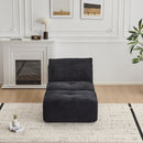 Single Chaise Longue With Movable Ottoman For Living Room