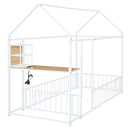 House Frame With Desk, Shelves, Power Outlets And USB Ports