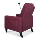 Recliner Chairs For Adults, Adjustable Recliner Sofa With Mobile Phone Holder & Cup Holder, Modern Reclining Chairs Fabric Push Back Recliner Chairs For Living Room, Bedroom