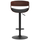 Archer - Bentwood Adjustable Swivel Bar Stool - Black