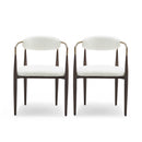 Modern Upholstered Dining Chair With Iron Frame