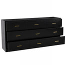 Modern Drawer Dresser For Bedroom, Ample Storage Wide Chest Of Drawers