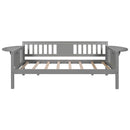 Twin size Daybed, Wood Slat Support, Gray