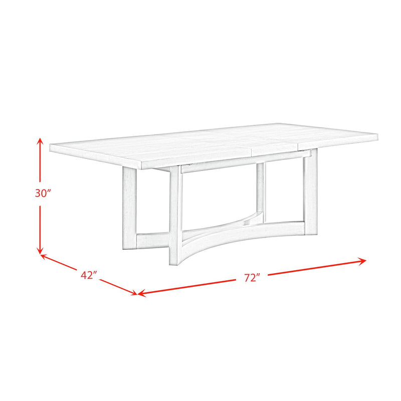 Elma - Rectangular Dining Table With 18" Leaf - Almond