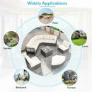 Patio Furniture Set Outdoor Daybed Rattan Sectional With Cushions And Center Table