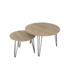 Round Nesting Coffee Table For Living Room (Set of 2)
