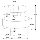 Zonie - Boucle Upholstered Barrel Back Accent Chair