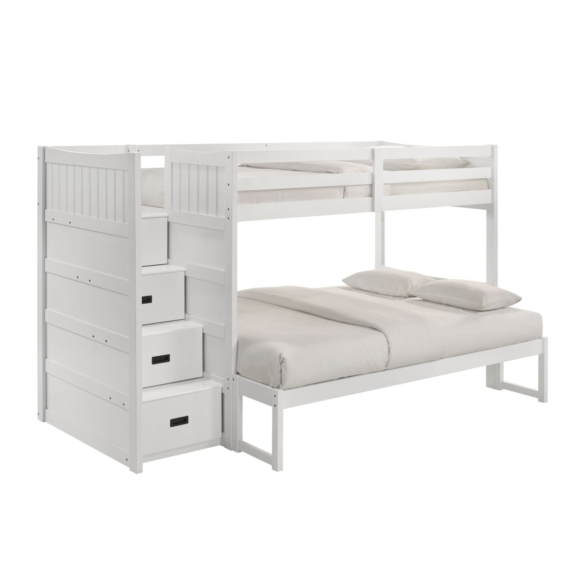 Sami Step Bunk With Left Headboard in Dark Brown by Elements International, view 6