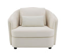 Mariko - 3 Piece Living Room Set Sofa Loveseat Chair - Beige