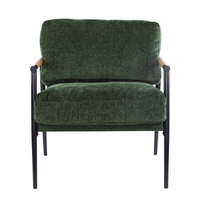 Modern Accent Chair With Plush Cushions, Cozy Seating