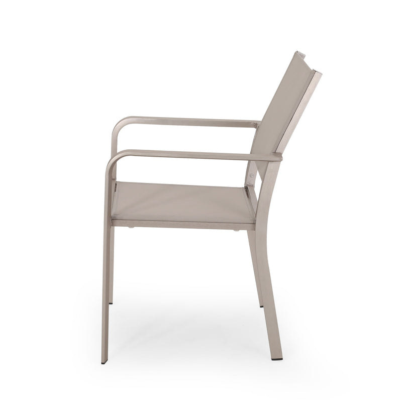 Waterfal - Outdoor Aluminum Dining Chair With Mesh Seat (Set of 2)