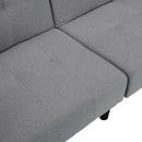 Modern Folding Ottoman Sofa Bed With Stereo System - Gray