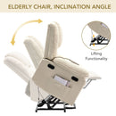 Massage Recliner Power Lift Chair With Adjustable Massage And Heating Function