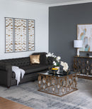 Metal Decorative Wall Art With Frame, Wall Decor For Living Room (Set of 3) - Gold