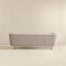 Lamattina - Genuine Italian Leather Channel Tufted Sofa