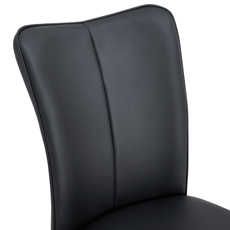 Modern Minimalist Dining Chairs With Metal Legs
