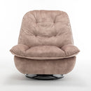 Modern Swivel Gliding Recliner Chair With Rocking Function And Phone Holder, Large Comfortable