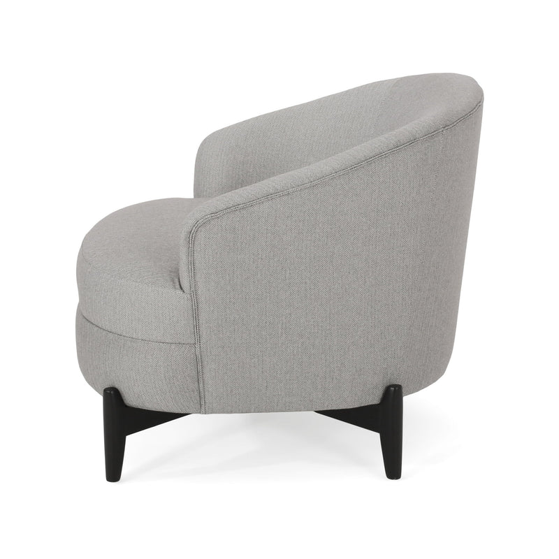 Elegant Barrel Style Club Chair