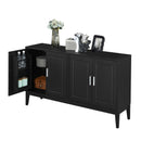 4 Door Sideboard Storage Cabinet With Door Shelf