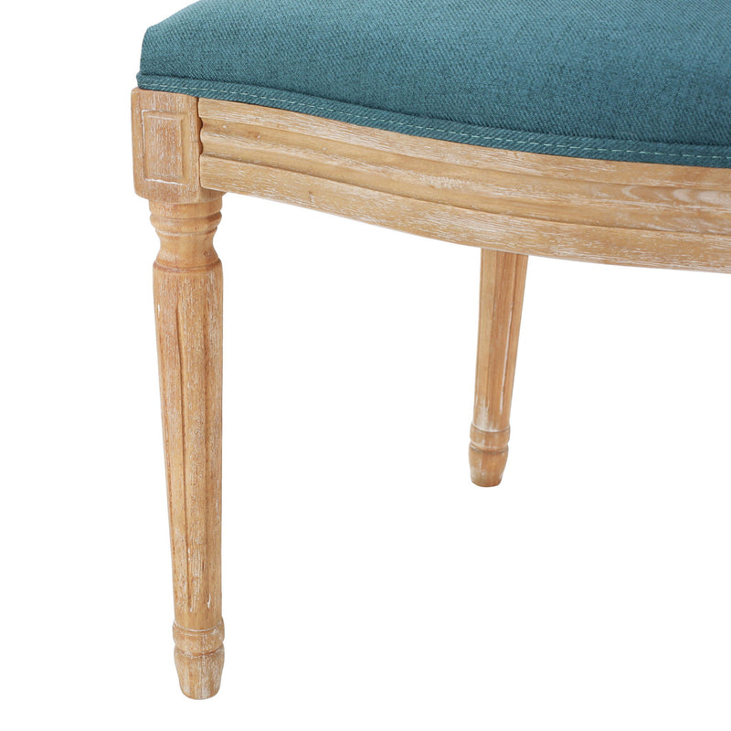 French Country Inspired Dining Chair With Iconic Round Backrest