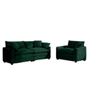 Elegant Corduroy Oversized Sectional Sofa Set With Deep Seats And Flexible Layout