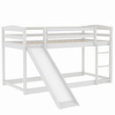Durable Bunk Bed With Convertible Slide And Ladder