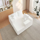 Modular Cloud Sectional Couch With L Shape Chaise, Deep Seat