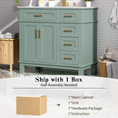 Modern Bathroom Vanity With Ceramic Sink, Soft Close Storage Cabinet