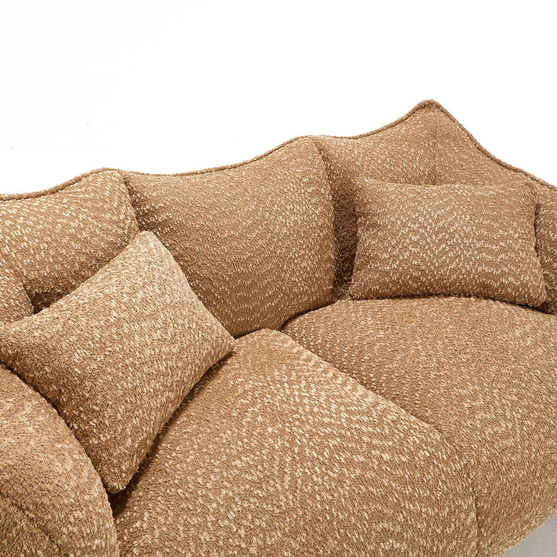 Comfortable Dual Beanbag Chair With High Resilience Foam Core For 2 People