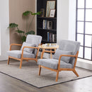 Accent Arm Chair With Pillow Upholstered