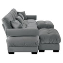 Super Comfort Oversized Modular Sectional Sofa With Movable Ottoman