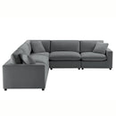 Caylie - Modular 5 Piece Sectional - Charcoal