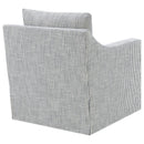 Winter - Upholstered Sloped Arm Accent Swivel Chair