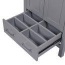 Bathroom Vanity With Integrated Undermount Ceramic Sink, 2 Doors And 1 Drawer, Soft Close Hinges