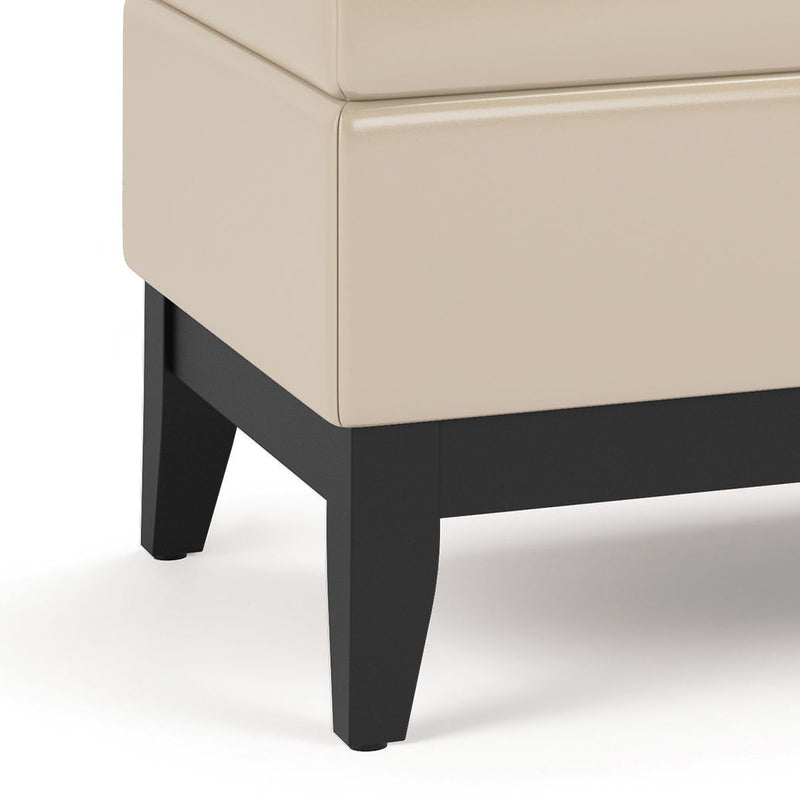 Oregon - Contemporary Storage Ottoman Bench With Tray