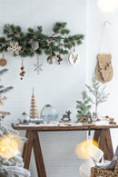 Christmas Ball Ornaments, Wood Decorative Hanging Ball Christmas Tree Ornaments For Holiday Party Decorations