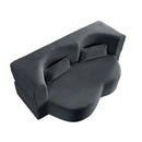 Floor Convertible Sleeper Sofa Bed With 2 Pillows