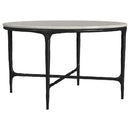 Hermas - Round Marble Coffee And End Table Set