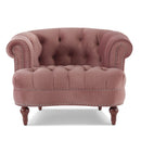 La Rosa - Victorian Tufted Upholstered Accent Chair