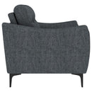Nolan - 2 Piece Upholstered Sofa Set - Charcoal