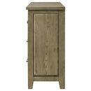 Hazlewood - 6-Drawer Bedroom Dresser Cabinet - Vineyard Oak