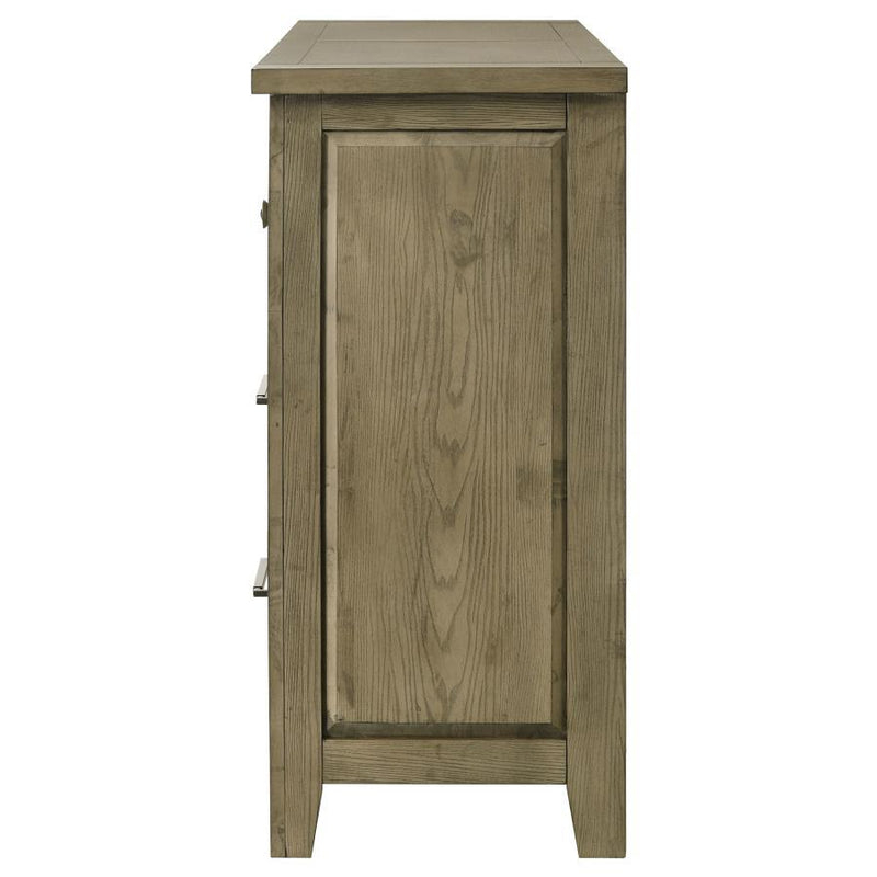 Hazlewood - 6-Drawer Bedroom Dresser Cabinet - Vineyard Oak