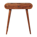 Mini Dressing Table With Foldable Mirror - Caramel